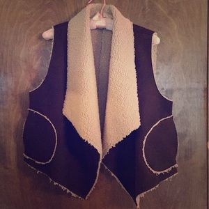 C & C California faux fur vest